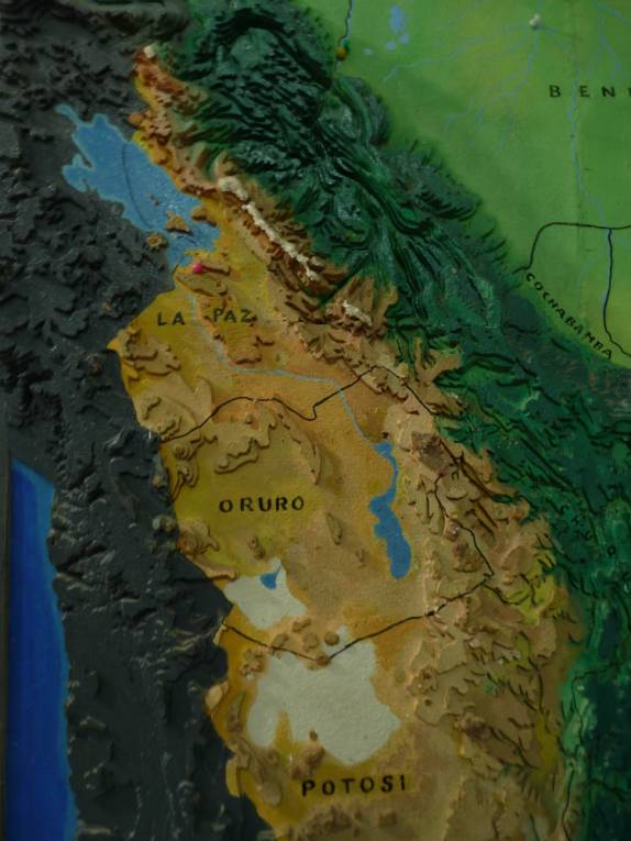 Mapa da área de influência da cultura Tiahuanaco, na Bolívia